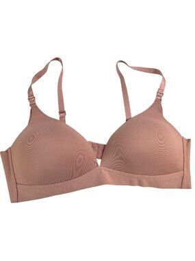 Prima Valentina Nursing Bra 36B Mauve Wireless Lightly Padded Maternity NWOT